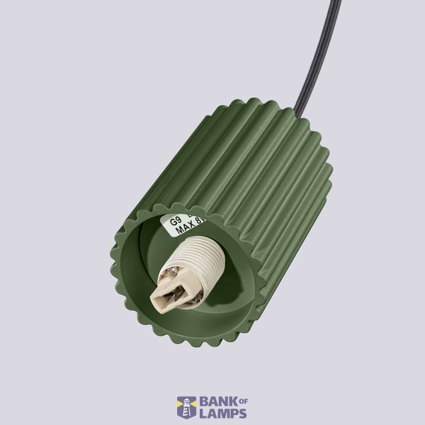 Pendant lamp HALO 3P olive green image 4