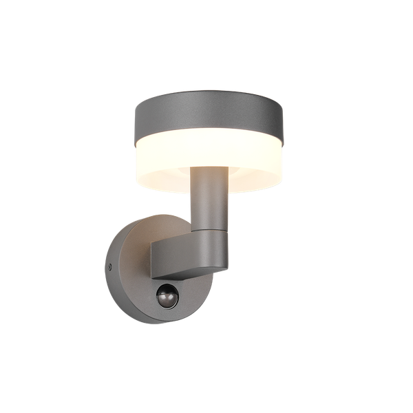 Mackenzie LED wall lamp anthracite/white motion sensor image 1