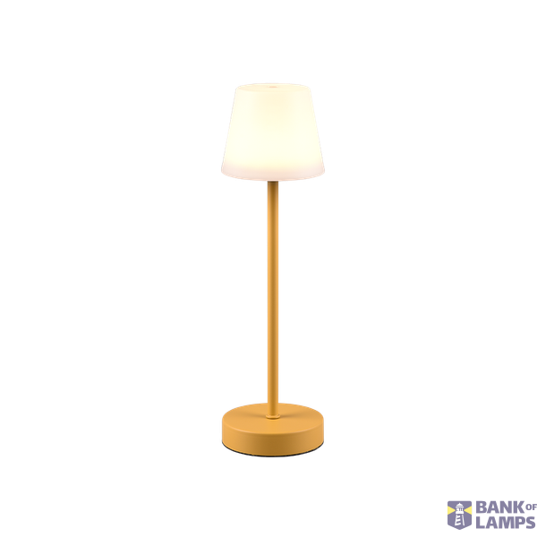 Martinez LED outdoor table lamp yellow rechargeable image 1