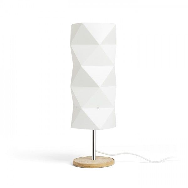 ZUMBA table white PVC/wood/chrome 230V LED E14 11W image 1