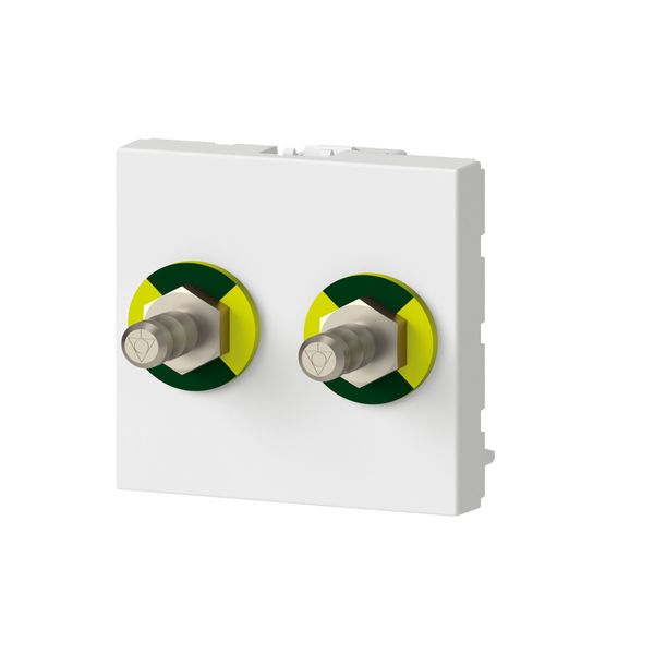 2XEQUIPOTENTIAL SOCKET ANTIMICROBIAL 2 MODULES WHITE image 3