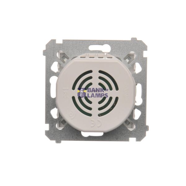 Single contact push button without pictogram, (module), 10AX, quick connection, Silver matt, metalic image 1