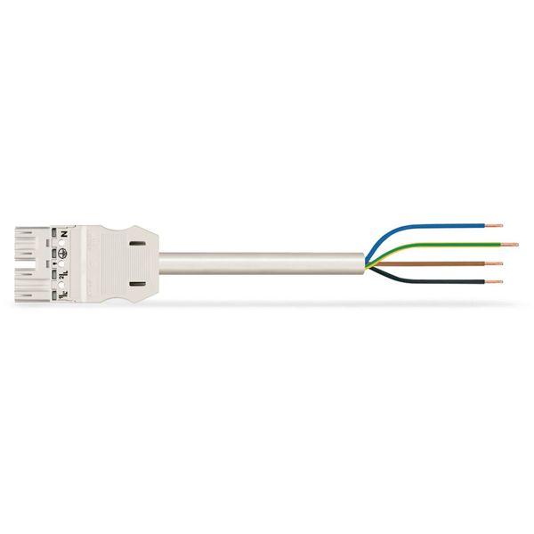 pre-assembled connecting cable Eca Plug/open-ended white image 2