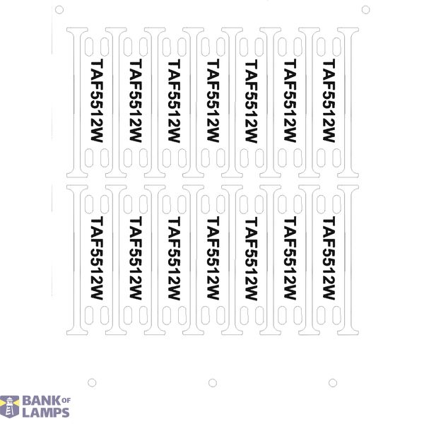 PVC label 55x12mm, white, for cable ties, for SmartPrintPlus image 1