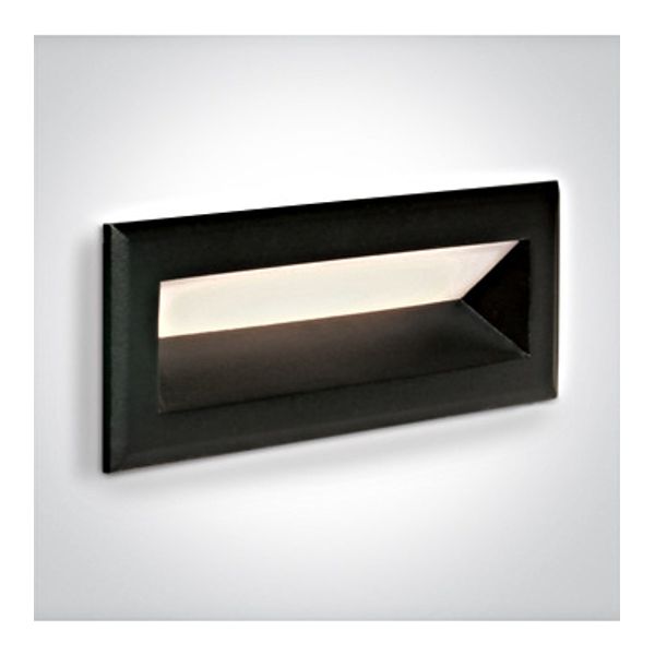 Steve LED 3W 150lm 3000K 230V IP65 black image 1