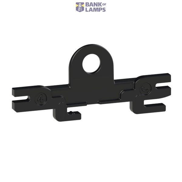Holder for window IP44/54 black image 1
