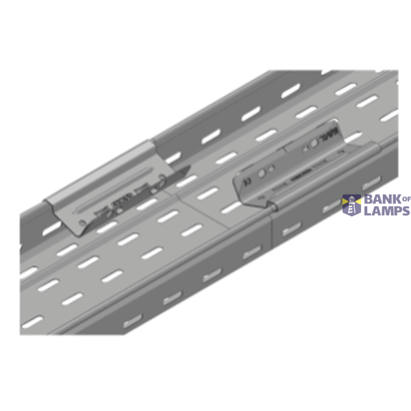 CABLE TRAY WITH TRANSVERSE RIBBING IN GALVANISED STEEL - BRN50 - PREASSEMBLED - WIDTH 95MM - FINISHING HDG image 1