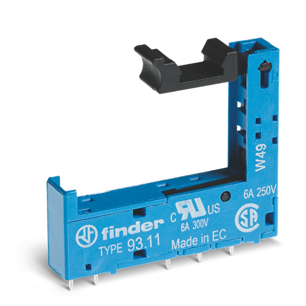 PCB socket blue for 35mm.rail, 34.51/81 (93.11) image 1
