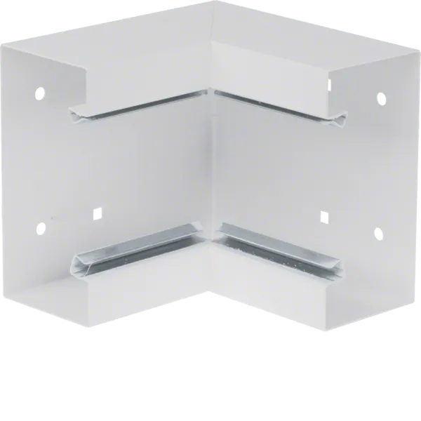 Inner corner made of basic profile for BRS 68x130mm upper part 80mm sheet steel traffic white image 1
