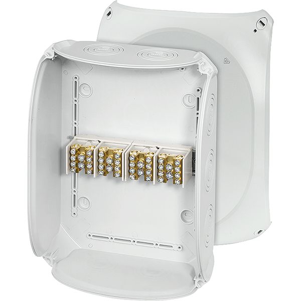 Cable box IP66, BM7, 6-35 mmÃ‚², 4 pole Branch, input M25/40/50, Gray (DK 3534 S) image 7