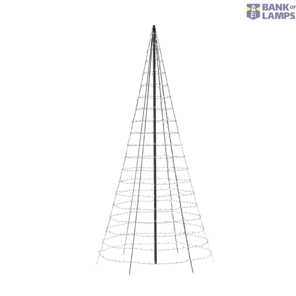 300L 5MM matt+diffuse RGB+W lens 2m light tree, pole included, BT+WiFi, Gen II, IP44, Plug F image 5