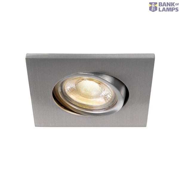 EASY-INSTALL QPAR51 DL, indoor recessed ceiling light, aluminium, matt, square image 1