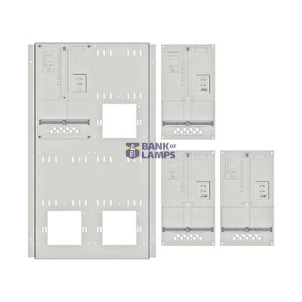 Set Meter box insert 2-rows, 4 meter boards/18 Modul heights image 1