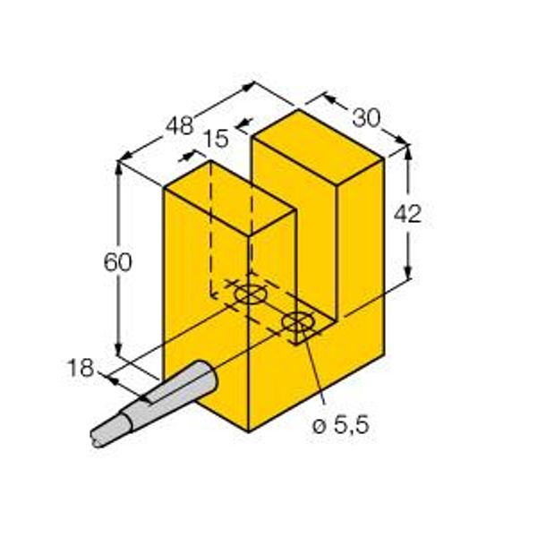 Inductieve sensor, sleufvormig image 1