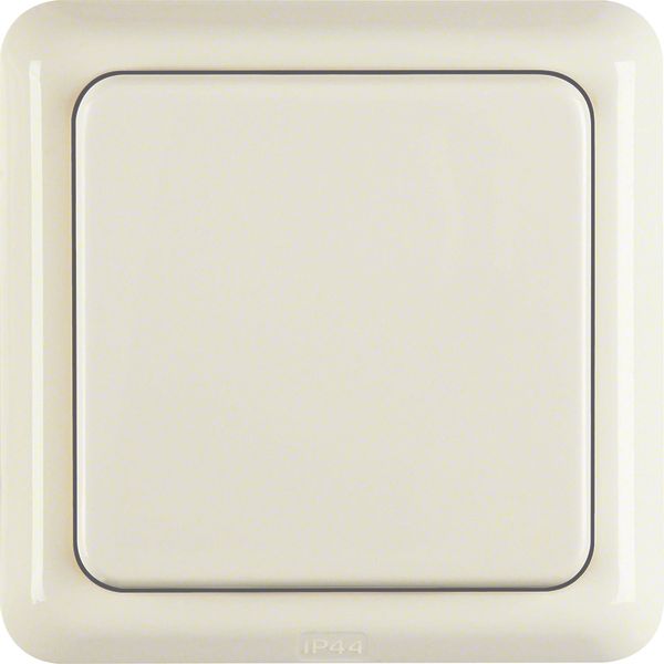 SCHUKO soc.out. frame+hinged cover, splash-proteced flush-mtd IP44, wh image 1