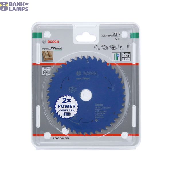 Expert for Wood Circular Saw Blade for Cordless Saws 140x1.8/1.3x20 T42 image 2