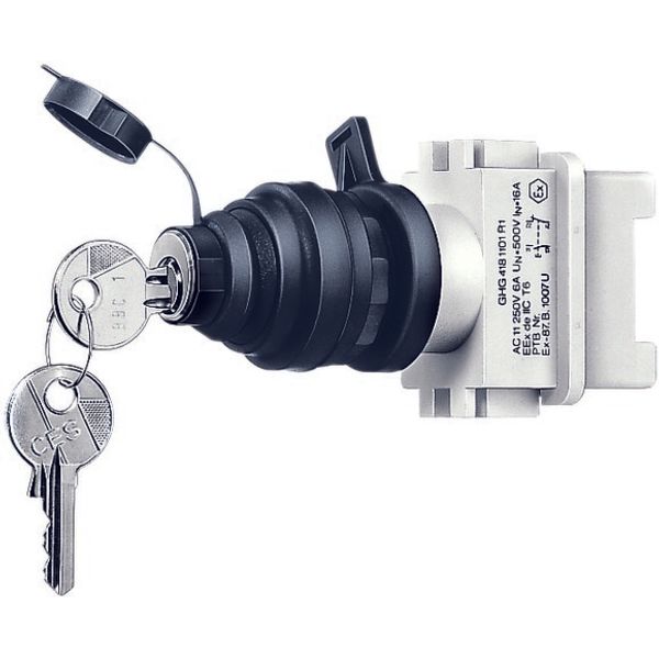 T0-1-8214/I1 Changeoverswitches, T0, 20 A, surface mounting, 1 contact unit(s), Contacts: 2, 45 °, momentary, With 0 (Off) position, with spring-return from both d image 168
