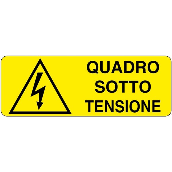 Rectangular danger sign - 350 x 125 mm image 1