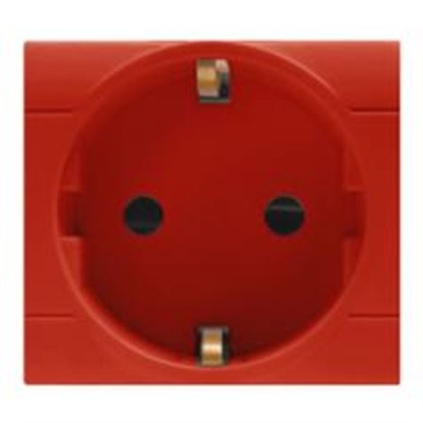 GERMAN UNSHUTTERED 2P+E 16A RED image 1