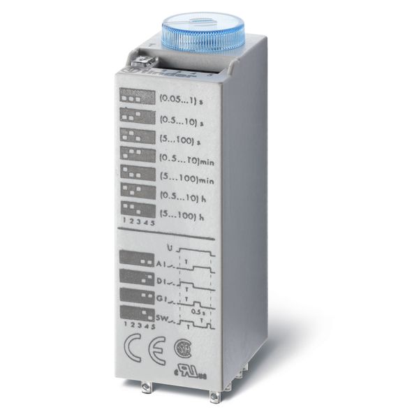 Miniature plug-in timer 4-functions 2CO 10A/24VUC, for sockets S55 (85.02.0.024.0050) image 2