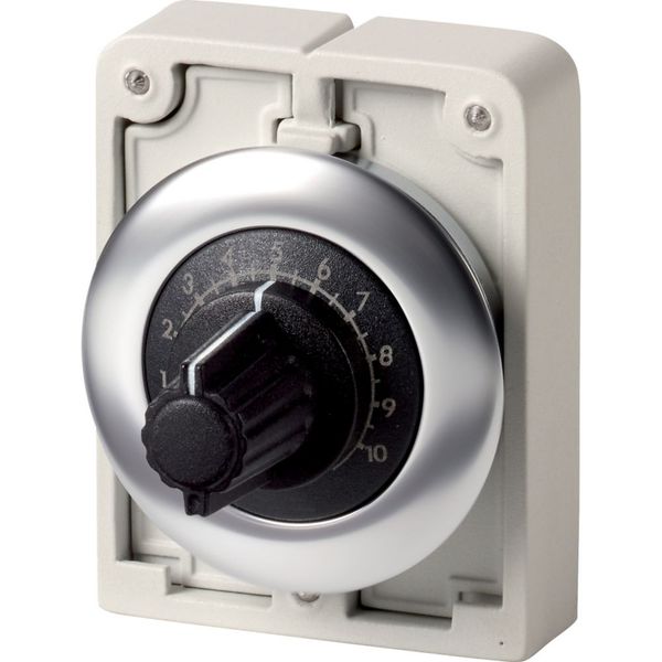 M30I-FR2K2 Potentiometer, flat front, M30, 30.5 mm, R 2.2 k„¦, P 0.5 W, Front ring stainless steel image 4