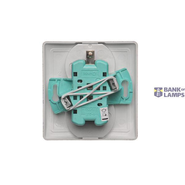 Single button for switches and push buttons, light gray matt image 1