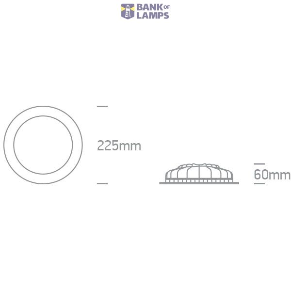 WHITE DARK LIGHT LED 22W CW IP20 230V image 3