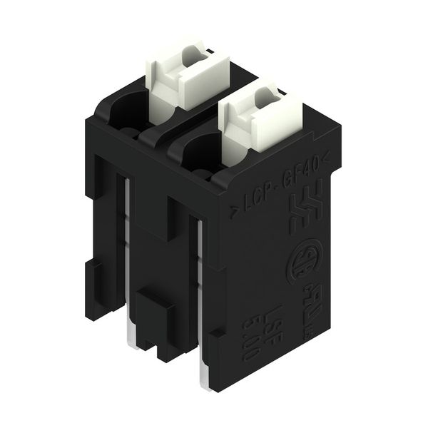 Printed circuit board terminals, 5.00 mm, Number of poles: 2, 180°, Solder pin length (l): 1.5 mm, black, PUSH IN with actuator, Clamping range, max. : 1.5 mm², Tube image 5