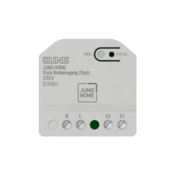 JUNG HOME Puck binary input 2-gang, 230V AC image 1