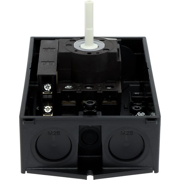 P1-25/I2-SI/HI11 Safety switch, P1, 25 A, 3 pole, 1 N/O, 1 N/C, Emergency switching off function, With red rotary handle and yellow locking ring, Lockable in position image 44