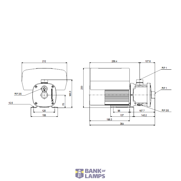 Horizontal multistage pump CME3-5 A-R-I-E-AQQE U-A-D-N 1x230V HR image 4