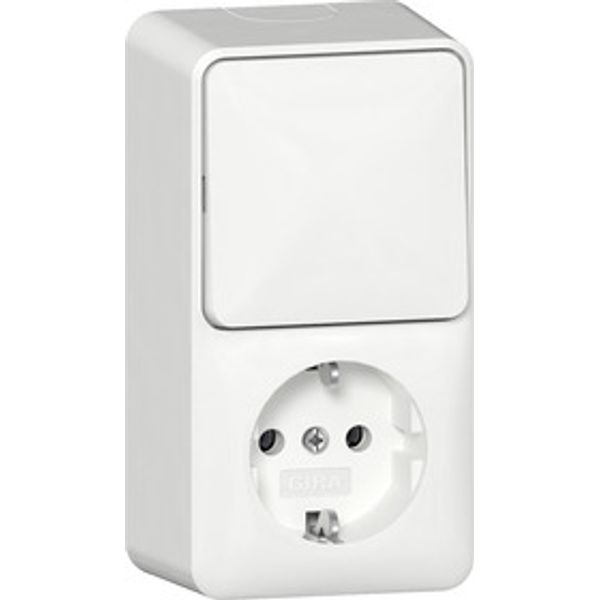socket outlet SCHUKO 417613 combination AusWe senk.AP RW image 1