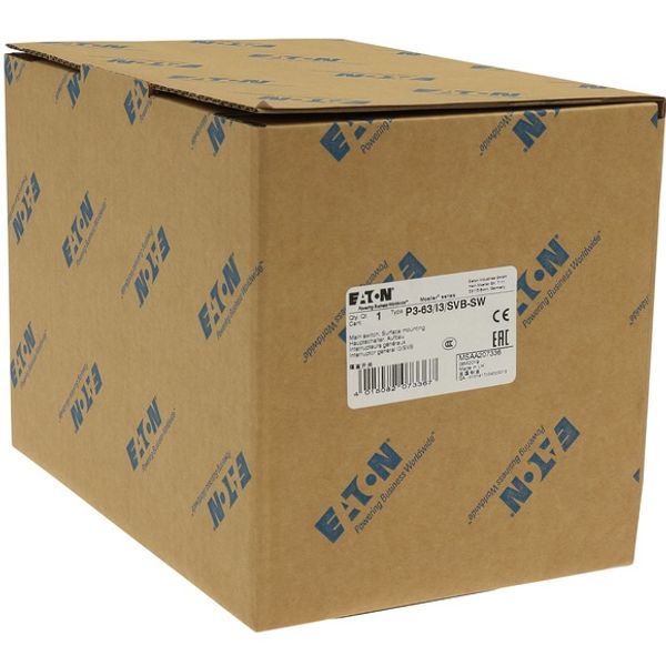 P3-63/I3/SVB-SW On-Off switch, P3, 63 A, surface mounting, 3 pole, STOP function, With image 9
