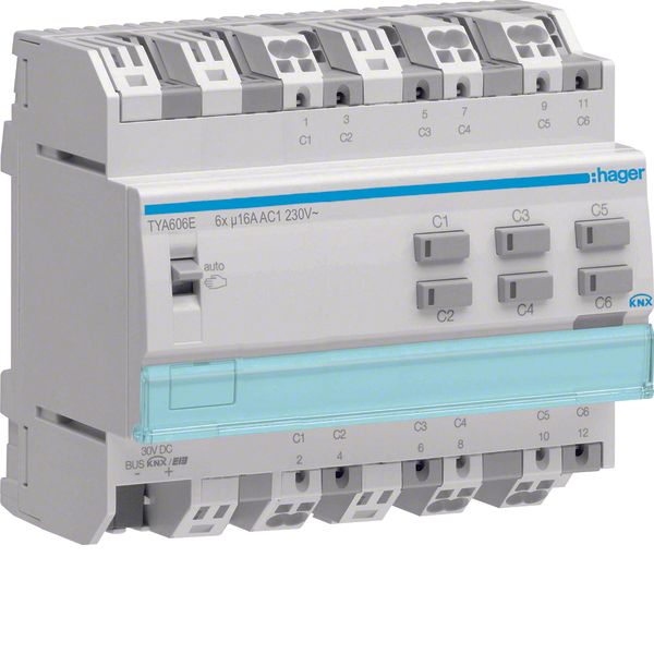 Output 6 -fold 16A current monitoring image 1