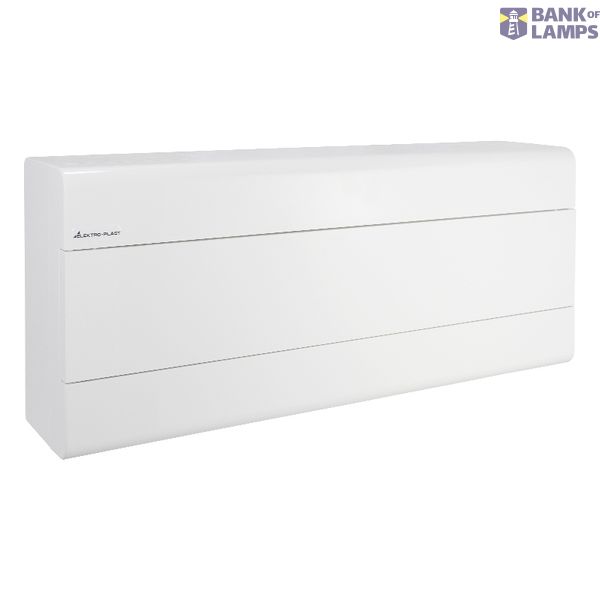 Surface-mounted distribution board SRn-24/1B, N+PE (1x24) IP40, white door image 1