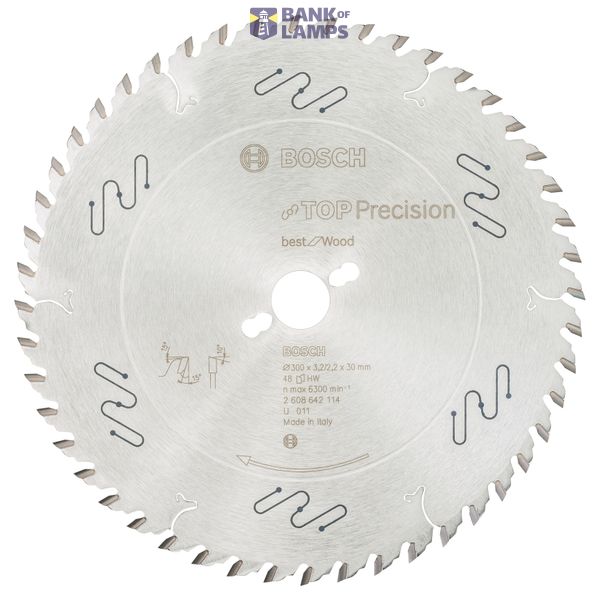 Top Precision Best for Wood circular saw blade 300 x 30 x 3,2 mm, 48 image 1