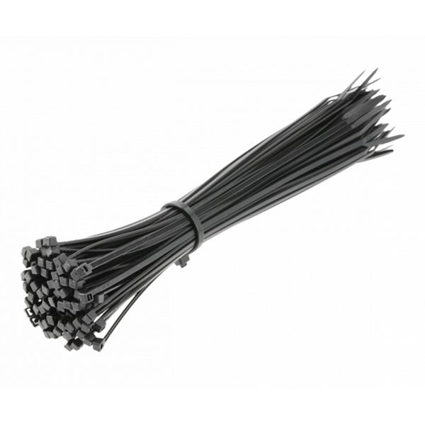 Nylon ties 2,5 x 200 mm, 100 pcs., black image 1