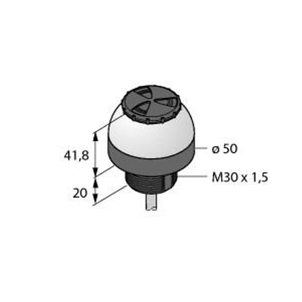 LED Signal Light Beacon with Audible Signal   K50LGRALS4YP image 1