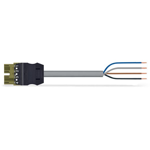pre-assembled connecting cable;Eca;Plug/open-ended;light green image 2