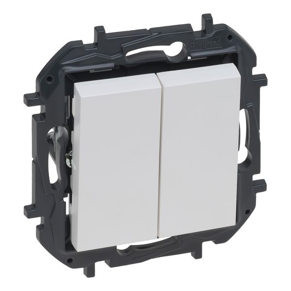 2-GANG ONE-WAY SWITCH WHITE image 1