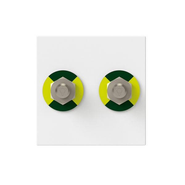 2XEQUIPOTENTIAL SOCKET ANTIMICROBIAL 2 MODULES WHITE image 2