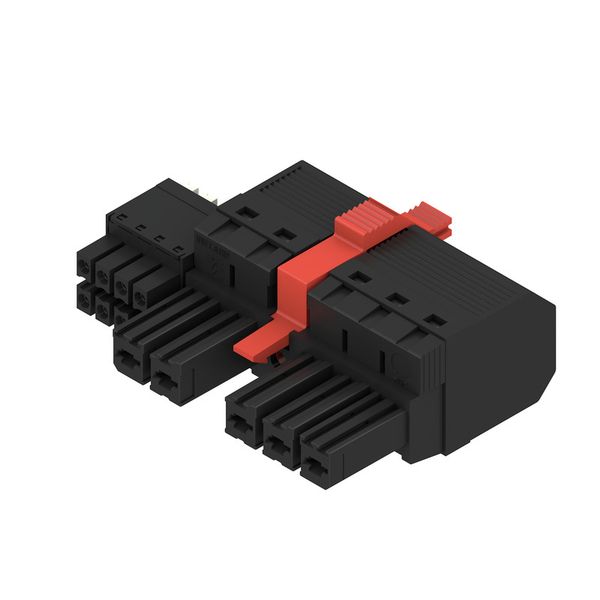 PCB plug-in connector, female plug, 7.62 mm, Number of poles: 5, 180°, PUSH IN with actuator, PUSH IN without actuator, Clamping range, max. : 10 mm², Box image 2