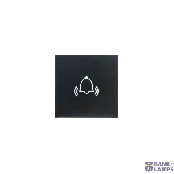 SWITCH BUTTON SYMBOL BELL BLACK 20-PACK image 1
