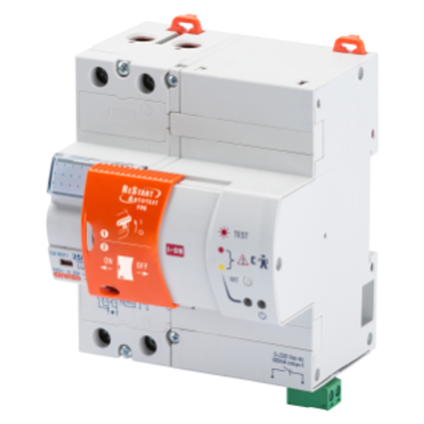RESTART WITH AUTOTEST PRO - COUPLED WITH RCCB'S - 2 POLES - 25 A TYPE A[IR] Idn=0,03 A 230 V ac - 5 MODULES EN 50022 image 2