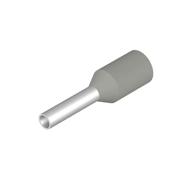 Wire-end ferrule, Standard, 8 mm, 6 mm, grey image 1