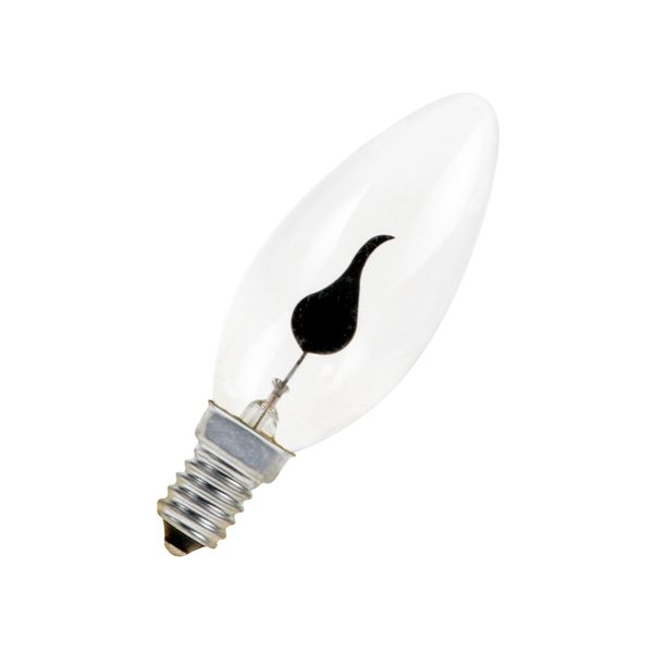 E14 Candle C35 240V 3W Flicker Flame image 1