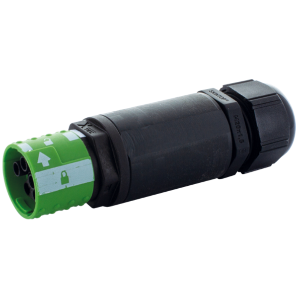 MQ15 female shielded field-wireable 600V AC Typ 3 6-pol., max. 2.5mm², image 1