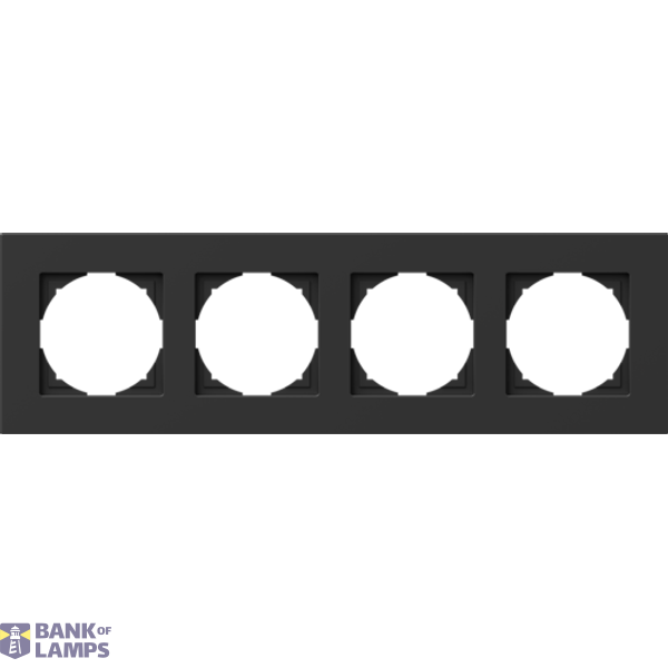 COVER PLATE FLAT 4 BK 4326779 image 1