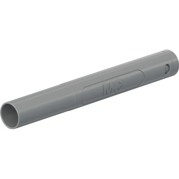 4 mm plug, crimp connection, 1.0 mm², CAT II/CAT III, gray, 66.2042-28 image 1