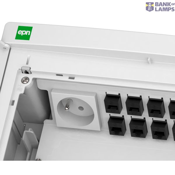 ELEGANT 2x12 multimedia flush-mounted switchgear image 4